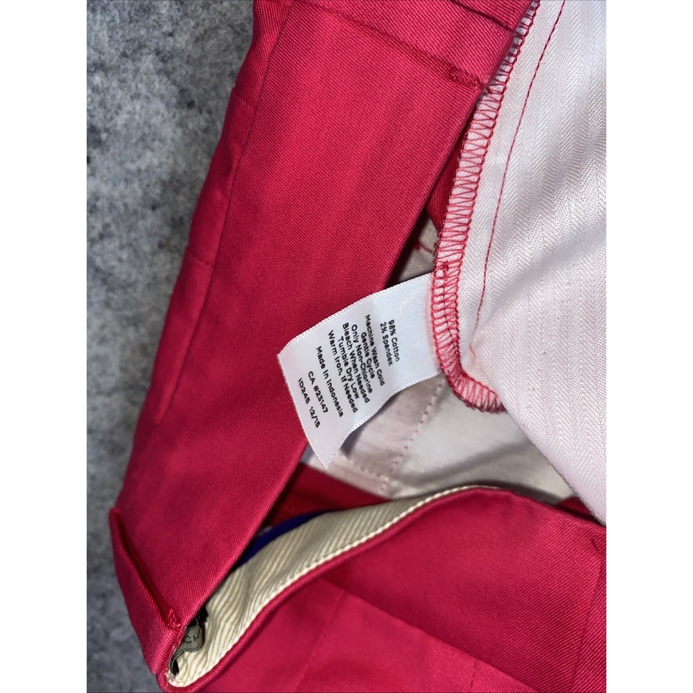Talbots Capri Pants Women's‎ 8 Hot Pink Chelsea Regular Fit Cropped Business - Picture 10 of 11